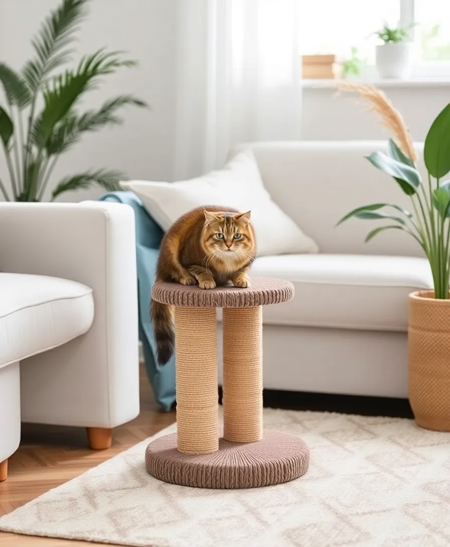 15 Stylish Cat Scratching Posts That Will Save Your Furniture (Check Out #9!) - 15. Stylish Natural Fiber Posts