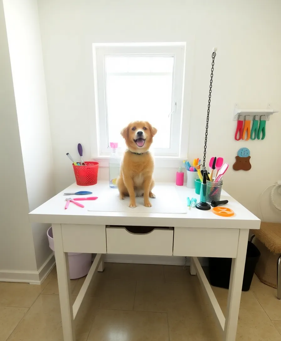 21 DIY Pet Grooming Ideas That Will Save You a Fortune (#15 Is Pure Genius!) - 11. DIY Grooming Table