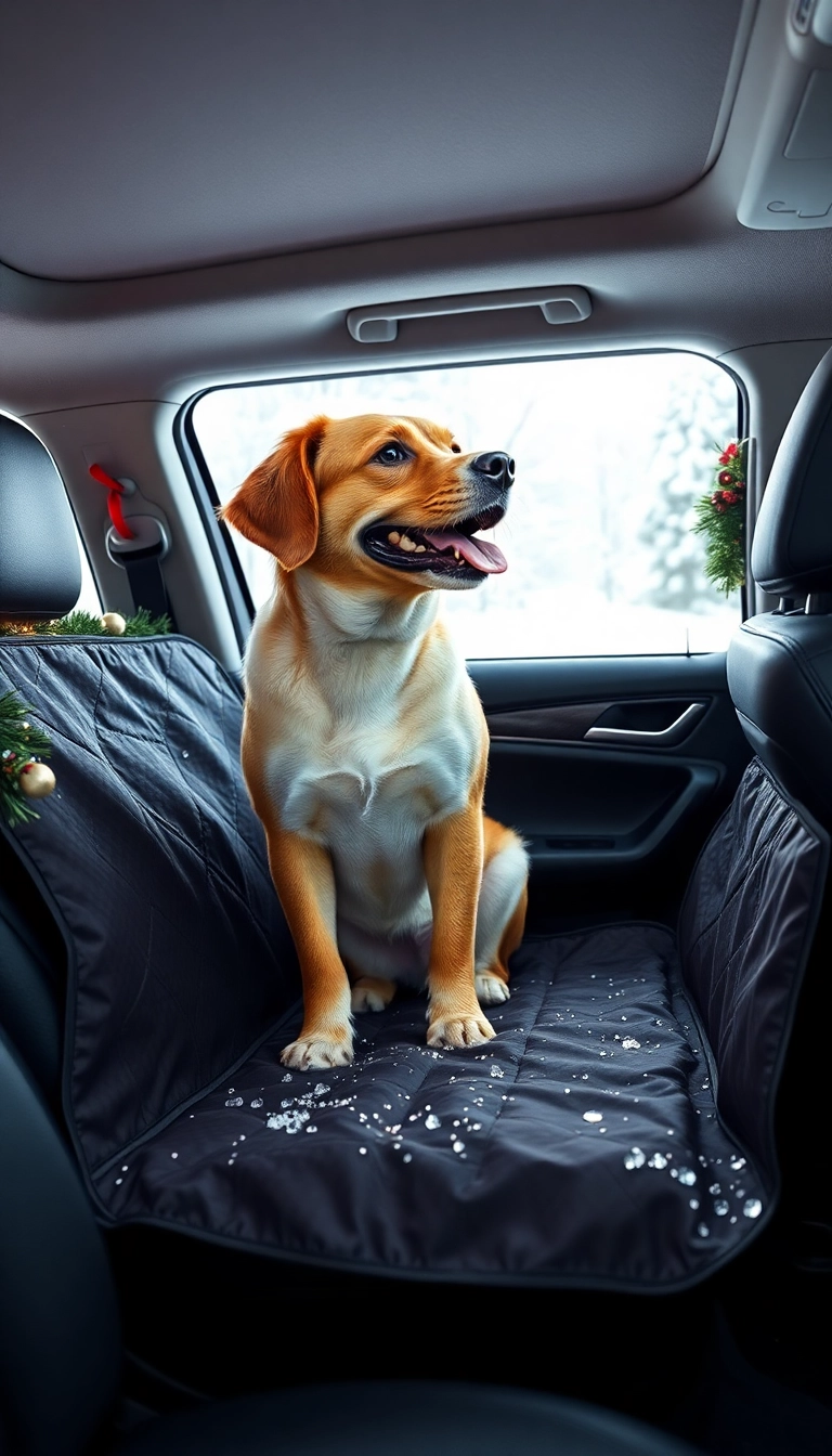 20 Adorable Dog Christmas Gifts That Will Make Your Pup's Tail Wag! (You Won't Believe #5!) - 17. Dog Car Seat Cover