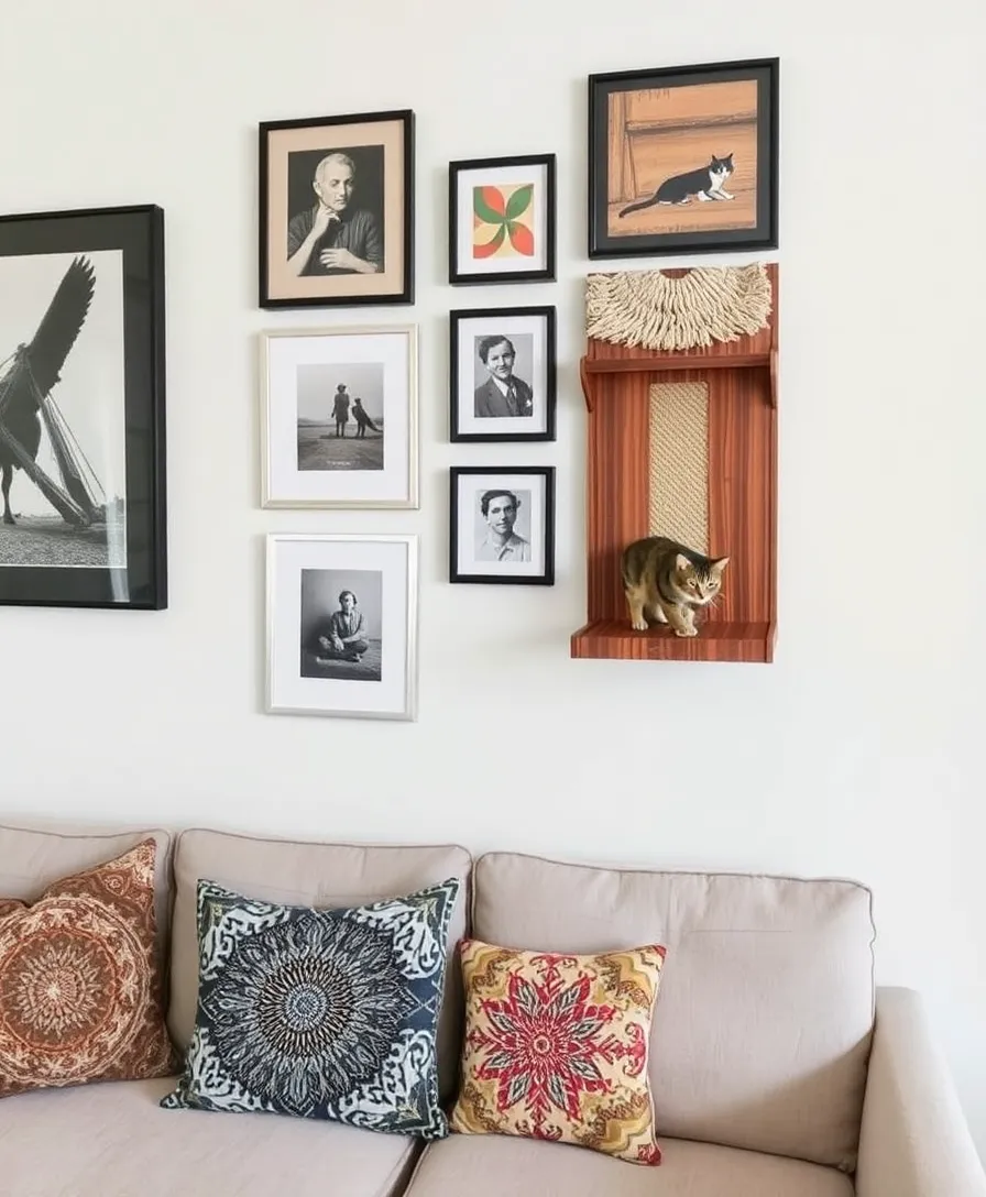 15 Stylish Cat Scratching Posts That Will Save Your Furniture (Check Out #9!) - 5. Space-Saving Wall-Mounted Posts