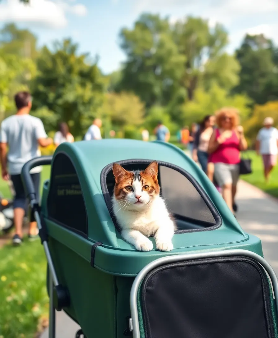 19 Cat Carriers That Make Traveling with Your Feline a Breeze (Check Out #5 for Comfort!) - 10. The Pet Stroller Carrier