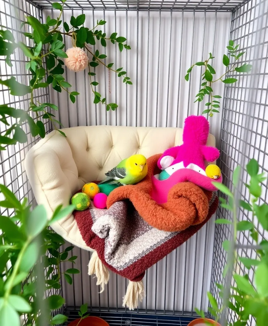 13 Unique Bird Perches That Your Feathered Friend Will Adore (You Can't Miss #4!) - 6. Cozy Corner Perch