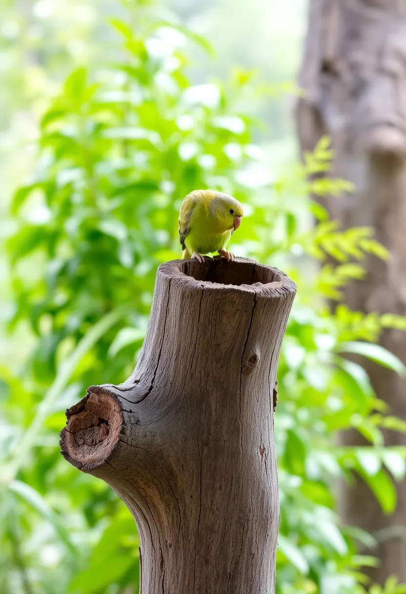 13 Unique Bird Perches That Your Feathered Friend Will Adore (You Can't Miss #4!) - 12. Rustic Log Perch