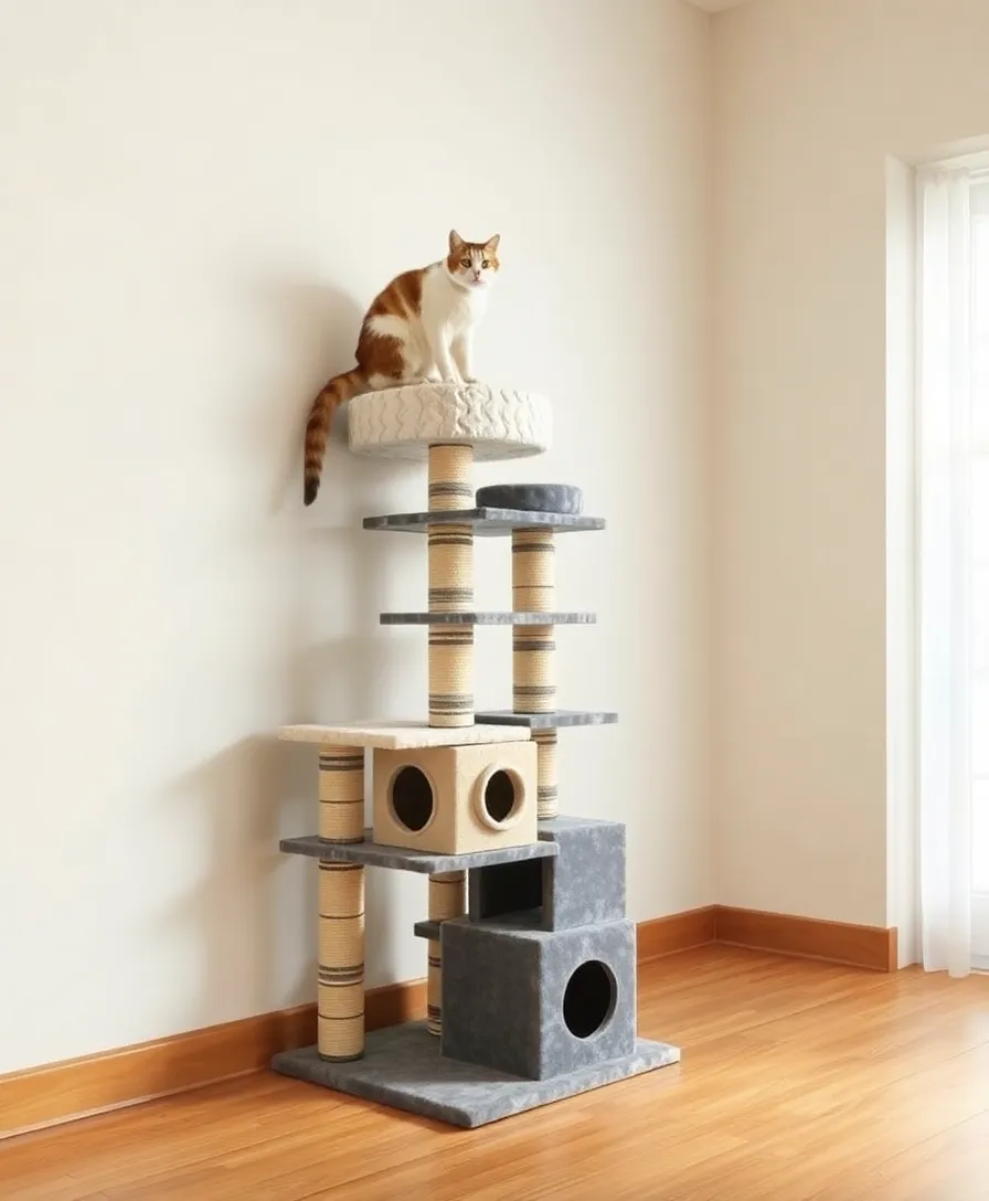 Keep Your Cat Fit: 7 Active Toys of 2025 That Will Get Them Moving! - 6. Multi-Functional Climbing Towers